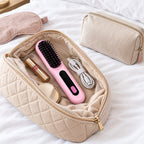 Brosse Chauffante Sans Fil pour Cheveux Courts – Picots Céramique, USB-C