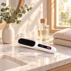 Brosse Chauffante Sans Fil pour Cheveux Courts – Picots Céramique, USB-C