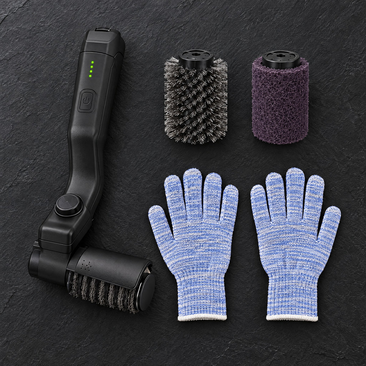 Brosse Électrique pour Grille de Barbecue Sans Fil – Tête Rotative, USB-C