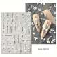 Stickers Nail Art Fleurs 3D – Décorations Ongles Autocollantes pour Manucure Florale Élégante