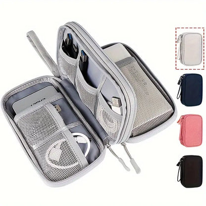 Étui de Rangement pour Accessoires Électroniques – Pochette Organisateur Câbles, Chargeurs, Écouteurs et Powerbank avec Compartiments