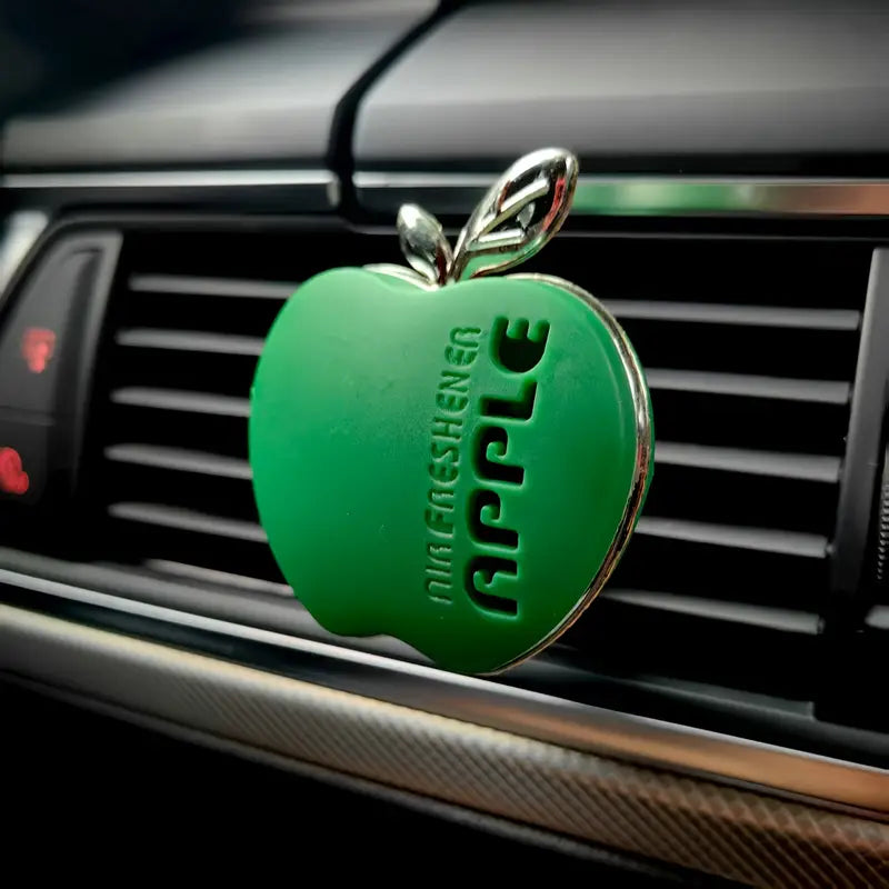 Désodorisant voiture pomme – Diffuseur parfum clip pour grille d’aération