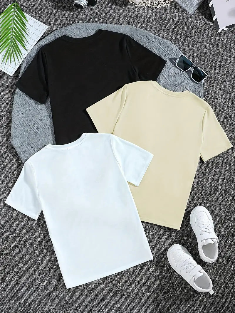 T-shirt Garçon Gamer Blanc – Haut Enfant avec Motif Manette Colorée Street Art