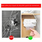 Crochet mural adhésif transparent réutilisable – Support robuste sans perçage pour prises, multiprises et accessoires