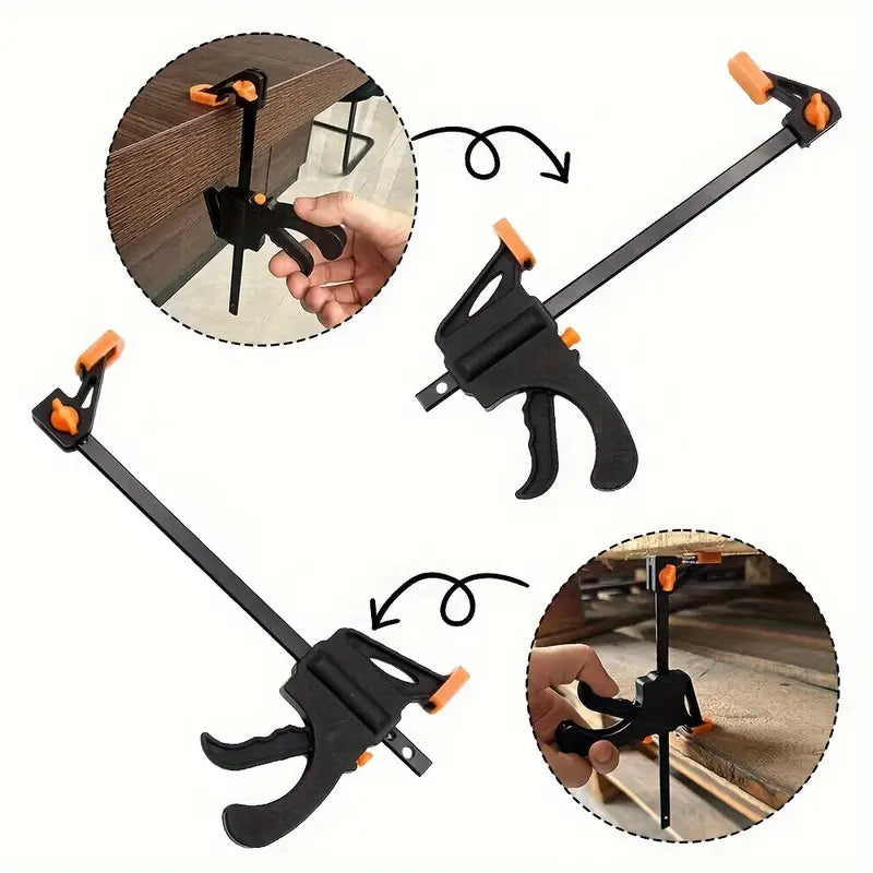 Serre-Joint à Une Main – Pince de Serrage Rapide et Réglable pour Travaux de Bricolage et Menuiserie