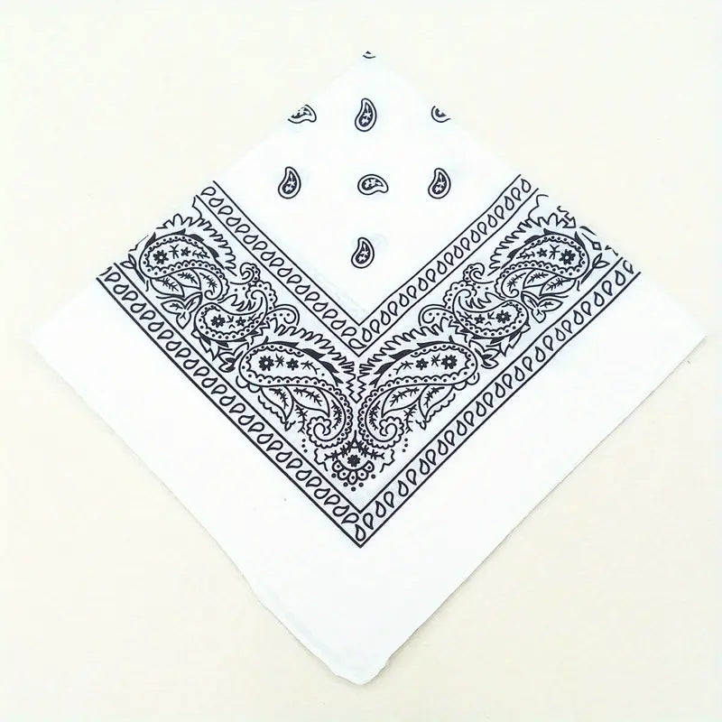 Bandana homme rouge à motifs paisley – Écharpe légère et polyvalente pour style tendance