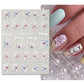 Stickers Nail Art Fleurs 3D – Décorations Ongles Autocollantes pour Manucure Florale Élégante