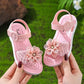 Sandales fille été avec fleurs 3D – Chaussures légères et confortables pour bébé et enfant