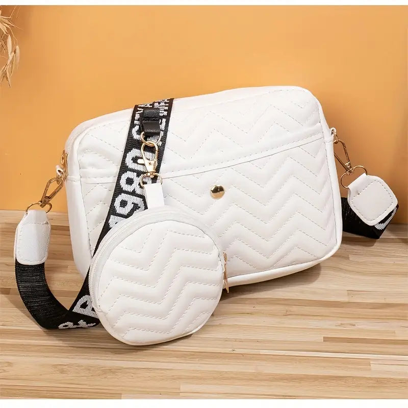 Lot de sacs à main femme tendance Bandoulière large et pochette assortie