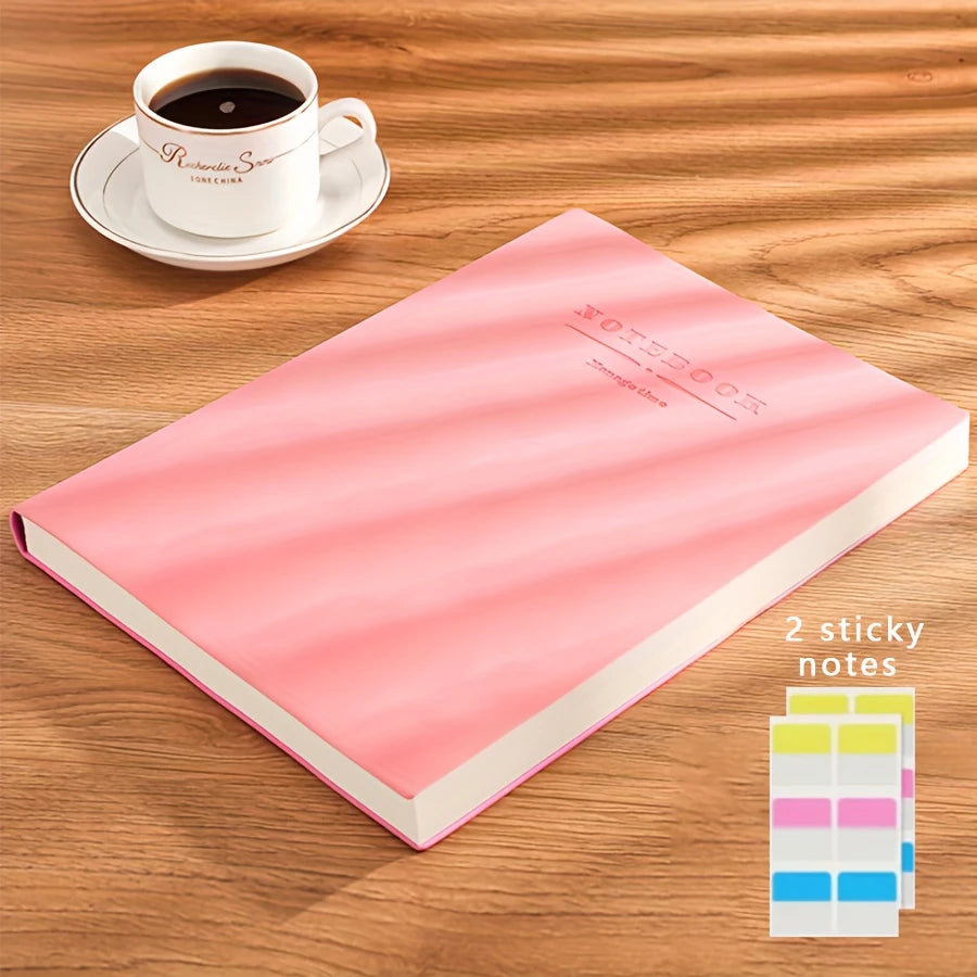 Carnet de Notes Personnalisable avec Marque-Page – Format A5 + 2 Blocs de Notes Adhésives Offerts