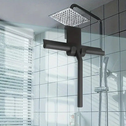 Raclette de Douche Murale en Acier Inox – Nettoyage Efficace du Verre et des Parois de Salle de Bain