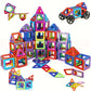 Blocs de construction magnétiques avec roues – Jeu éducatif créatif pour construire voitures, maisons et tours 3D