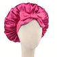 Bonnet en Satin avec Nœud – Protection Cheveux Nuit pour Boucles, Lissage et Coiffures Préservées