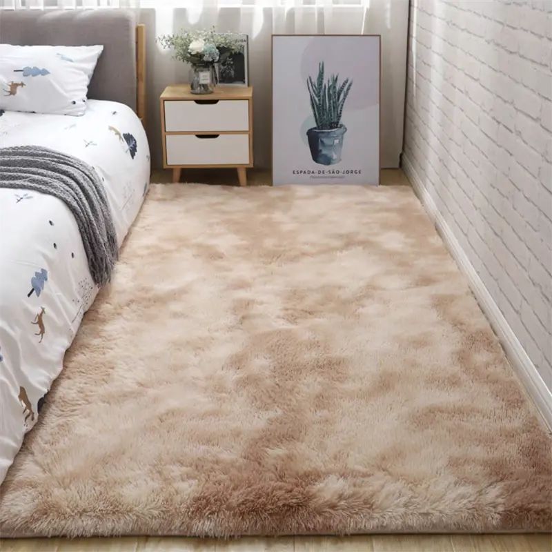 Tapis de sol doux en fausse fourrure – Moelleux et décoratif pour chambre et salon