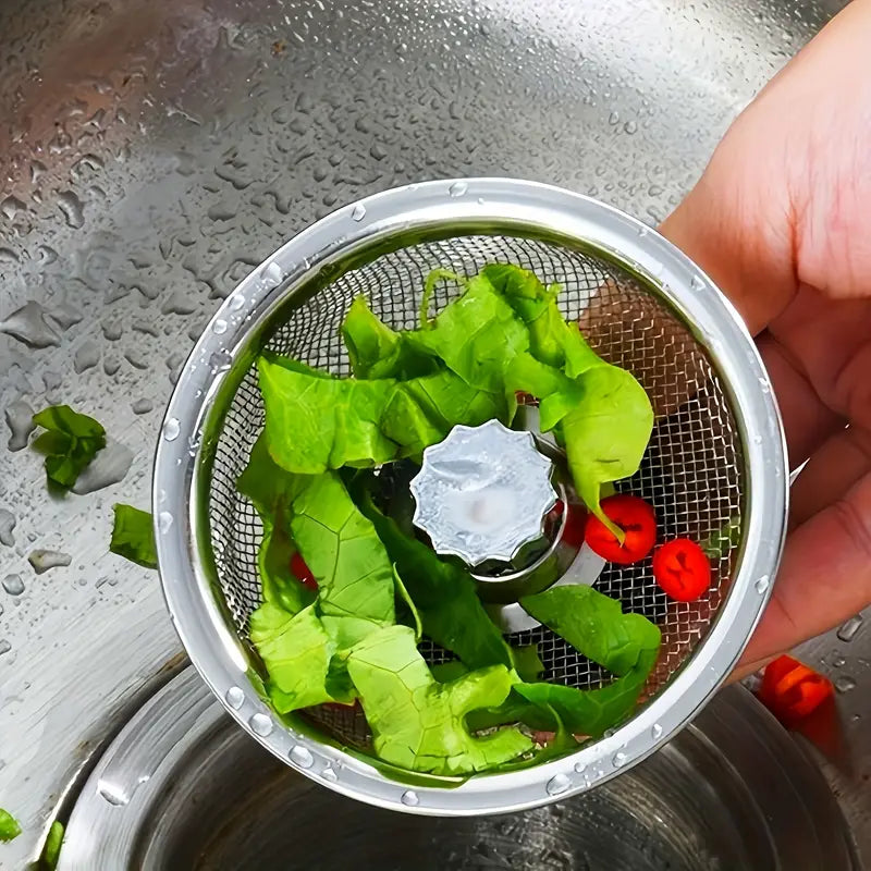 Filtre Passoire de Lavabo en Acier Inoxydable – Panier Anti-Débris pour Évier de Cuisine