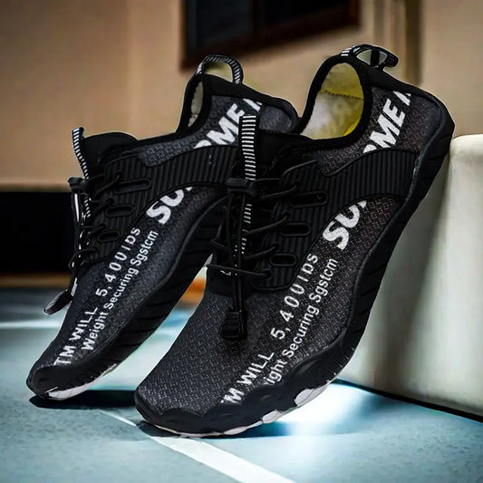 Chaussures de sport homme respirantes – Baskets légères plein air running et fitness couleur fluo