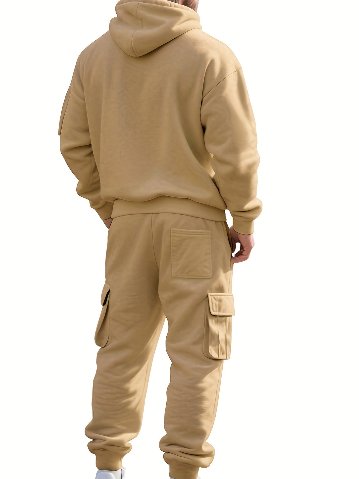 Ensemble décontracté et athlétique à capuche zippée pour homme