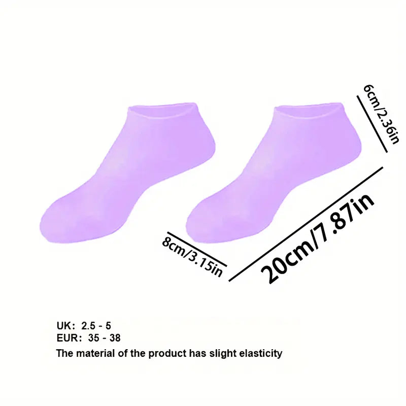 Chaussettes Exfoliantes Lavande – Soin Pieds Peau Neuve & Douceur Intense