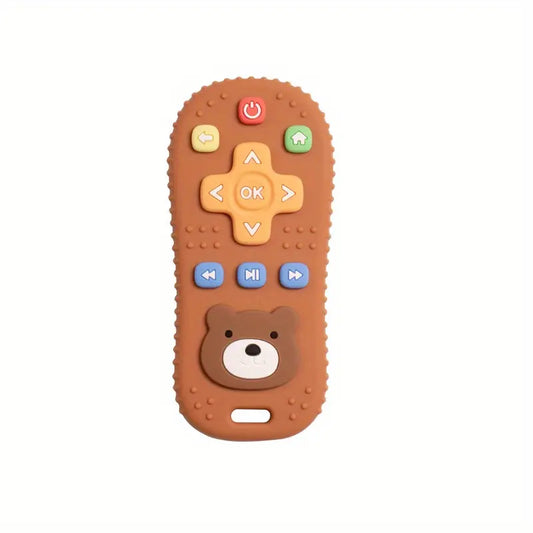 Télécommande Jouet Éducative en Silicone pour Bébé – Jeu d’Éveil Sensoriel et Imitation