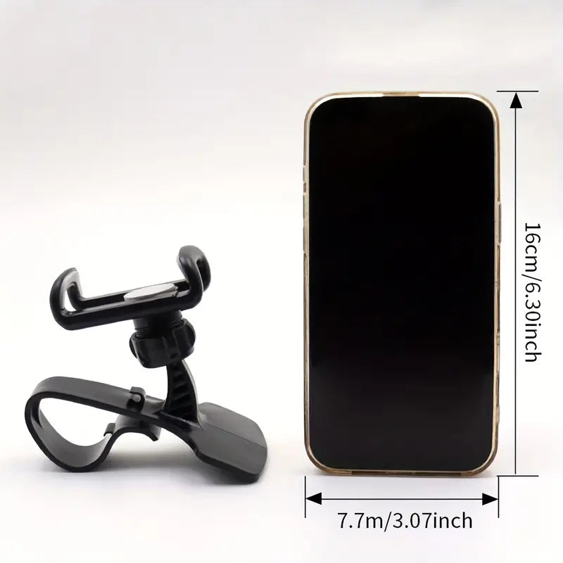 Support Téléphone Voiture Tableau de Bord – Clip Antidérapant Universel, Conduite Sécurisée Mains Libres