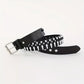 Ceinture Punk Rock Noire avec Rivets Métalliques – Accessoire Mode Gothique et Rock pour Homme et Femme