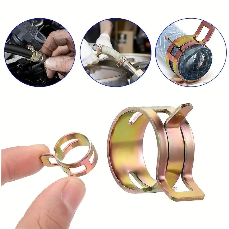 Lot de Colliers de Serrage à Ressort – Fixations Métalliques Robustes pour Tuyaux et Raccords Industriels
