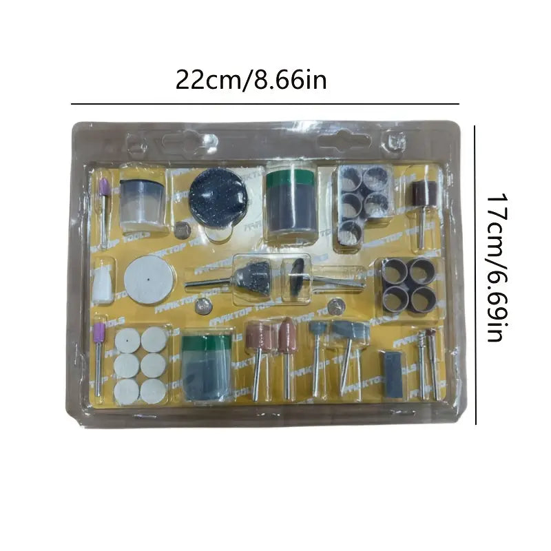 Kit Accessoires de Polissage et Ponçage 161 Pièces – Embouts, Disques et Brosses pour Outils Rotatifs