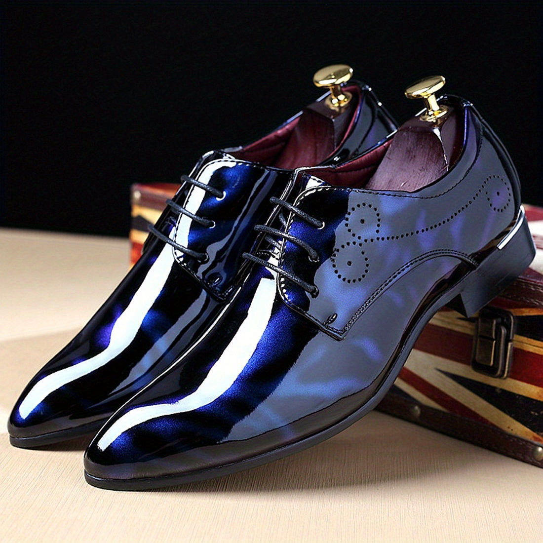 Oxford Décontracté d'Affaires Style Britannique pour Hommes, coloris Bleu