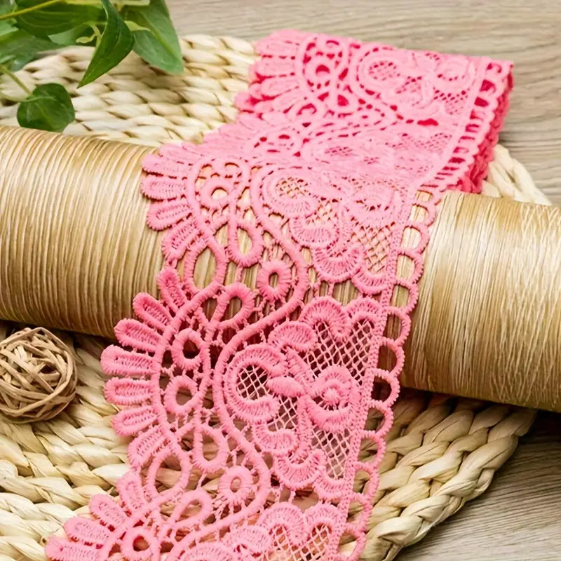Tissu Dentelle Brodée au Mètre – Élegant et Raffiné pour Robes, Couture, Décoration et DIY