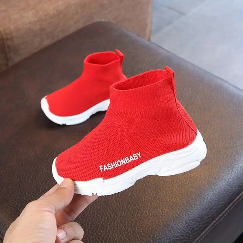 Bottes garçon montantes en maille respirante grise – Chaussures confort sport et mode enfant