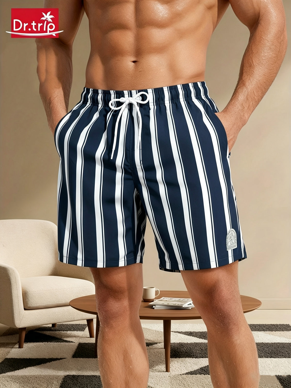 Short de plage décontracté pour homme