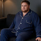 Nouvel ensemble de pyjama pour homme grande taille avec manches