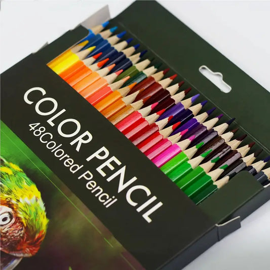 Boîte de 18 Crayons de Couleur Intenses – Idéal pour Dessin, Croquis et Coloriage Artistique