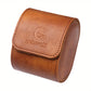 Étui de voyage en cuir pour montre – Boîte de rangement portable avec coussin protecteur