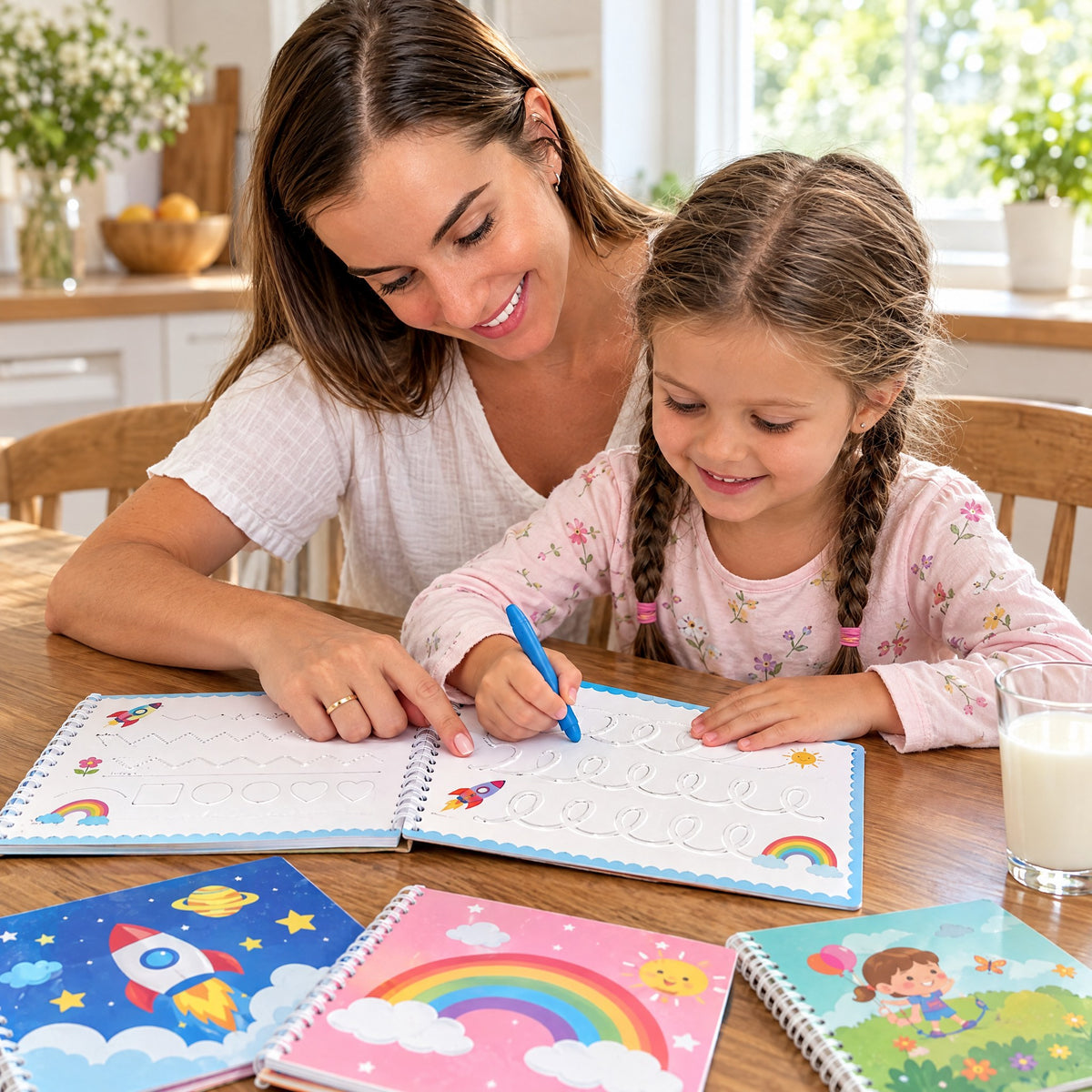 Cahiers d'Écriture Magiques Réutilisables Enfant – Apprendre à Écrire
