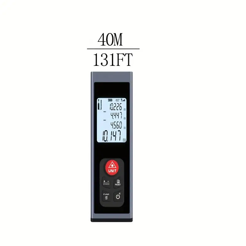 Télémètre Laser Numérique 60M / 196FT – Appareil de Mesure de Distance Haute Précision avec Écran LCD