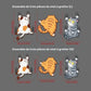 Autocollants Voiture Chats Rigolos – Stickers Animaux Humoristiques Grattoirs pour Décoration Auto et Moto