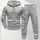 Ensemble Homme : Sweat à Capuche Jacquard Tricoté et Pantalon