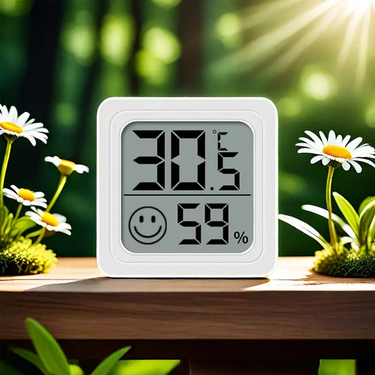 Thermomètre Hygromètre Numérique – Mesurez Température et Humidité avec Écran LCD Clair et Indicateur de Confort