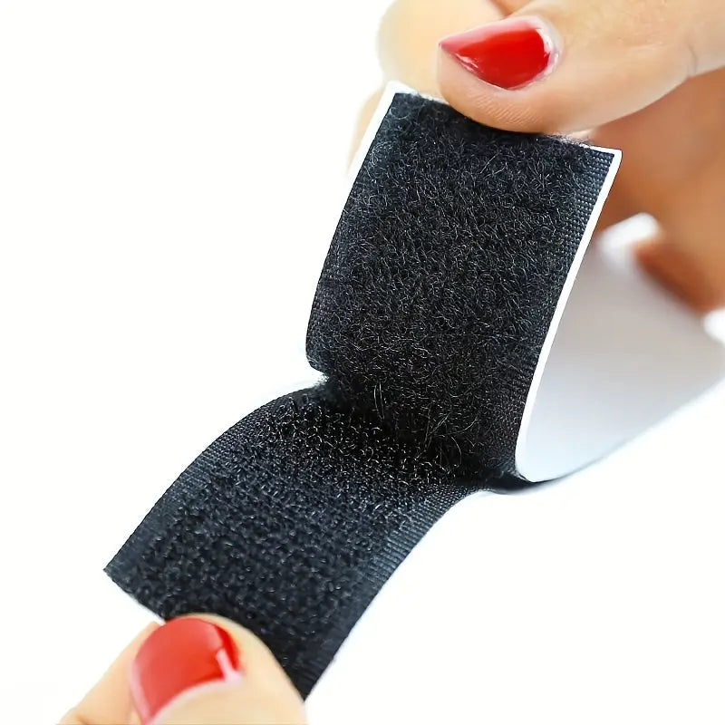Bande Auto-Agrippante Adhésive Noire – Velcro Résistant pour Fixation et Organisation – Adhésifs et Colles Polyvalents