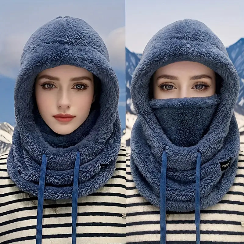 Couvre visage hiver polaire – Capuche cache-cou chaud et doux pour femme et homme