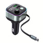 Transmetteur FM Bluetooth Voiture avec Chargeur USB & Type-C – Kit Mains Libres et Musique Haute Qualité