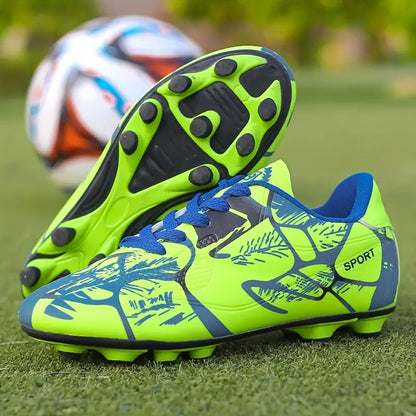 Chaussures de sport fille – Crampons de football rouges antidérapants légers et résistants