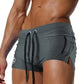 Short sexy homme moulant – Maillot de bain ajusté avec cordon noir, Confort & style séduction
