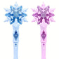 Baguette magique lumineuse flocon de neige – Accessoire déguisement princesse et fée