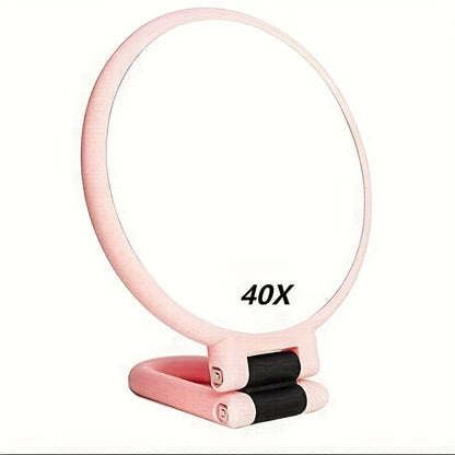 Miroir de Maquillage Grossissant, coloris Rose