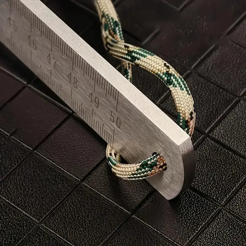 Règle Métallique 50 cm en Acier Inoxydable – Outil de Mesure Précis avec Graduation Double Face