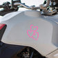 Autocollant Voiture Cœurs Blancs – Sticker Décoratif Amour et Style Romantique