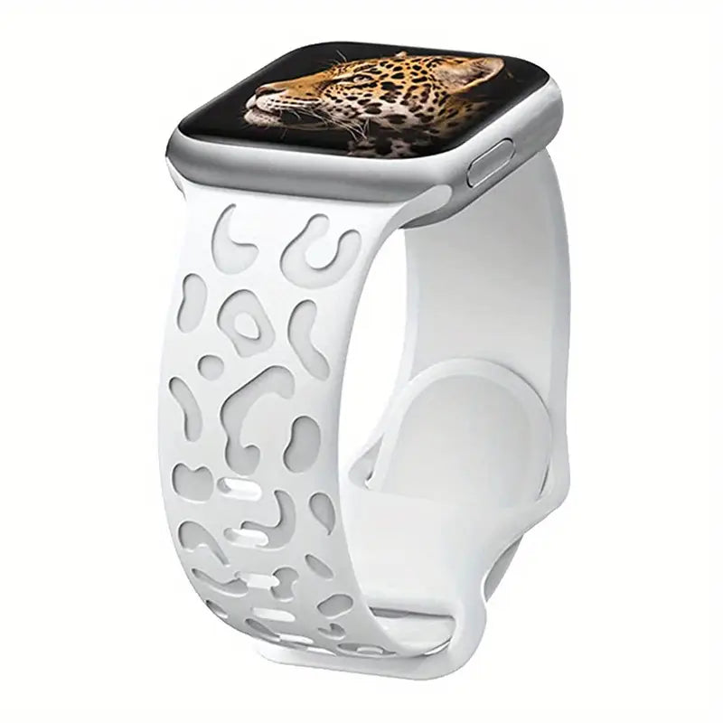 Bracelet Sport Léopard pour Apple Watch – Design Unique & Confort Silicone