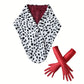 Écharpe Fourrure Dalmatien et Gants Longs Rouges Enfant – Déguisement et Accessoire Hiver